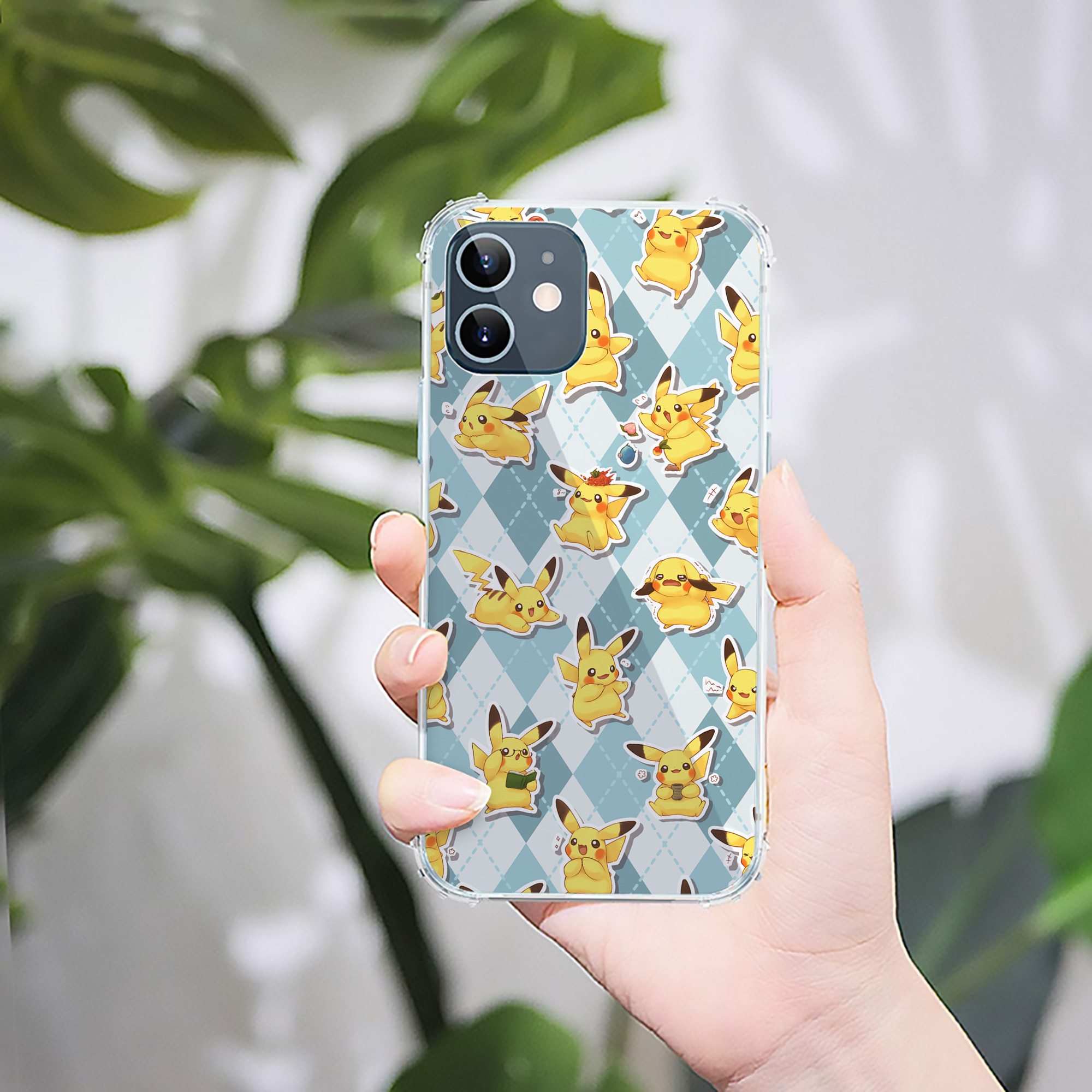 （画像用） ポケットモンスター Pokémon 【iPhone 12シリーズ対応】透明スマホケース（クリアソフトケース）